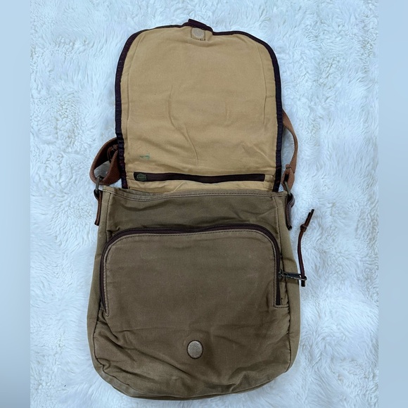 Duluth Trading Co Tan and Brown Crossbody Bag - Picture 2 of 5